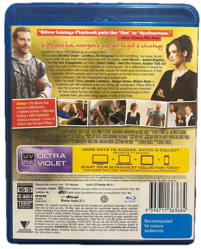 Silver Linings Playbook BluRay