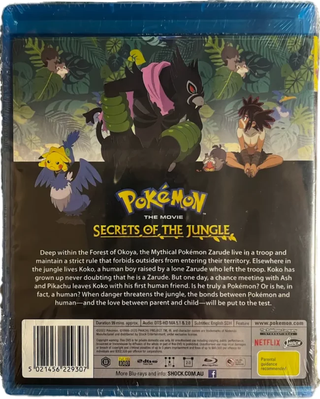 Pokemon The Movie: Secrets Of The Jungle Blu-Ray - Bluraystore.com.au